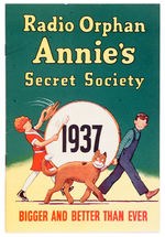 LITTLE ORPHAN ANNIE 1937 CLUB MANUAL W/MAILER.