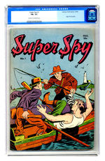 SUPER SPY #1 OCTOBER 1940 CGC 5.5 CREAM TO OFF-WHITE PAGES.