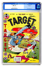 TARGET COMICS V3 #7 SEPTEMBER 1942 CGC 9.2 CREAM TO OFF-WHITE PAGES ROCKFORD COPY.