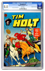 TIM HOLT #24 JUNE JULY 1951 CGC 8.0 WHITE PAGES MILE HIGH COPY.