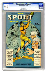 TRUE SPORT PICTURE STORIES V3 #5 JANUARY FEBRUARY 1946 CGC 9.2 CROWLEY COPY.