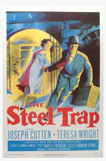 "THE STEEL TRAP" LINEN-MOUNTED POSTER.