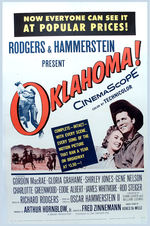 "OKLAHOMA!" LINEN-MOUNTED POSTER.