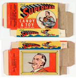 "SUPERMAN CANDY & TOY" BOX W/PERRY WHITE CARD PANEL.