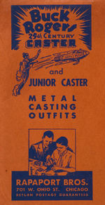 "BUCK ROGERS 25TH CENTURY CASTER AND JUNIOR CASTER METAL CASTING OUTFITS" CATALOGUES WITH ENVELOPE.