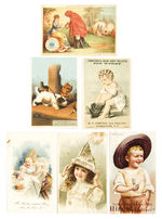 ADVERTISING TRADE CARDS W/HIRES/HECKERS/KERR'S/ETC.