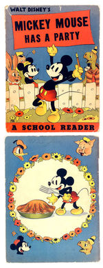 "MICKEY MOUSE HAS A PARTY" SCHOOL READER BOOK.