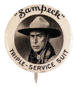 SCARCE WILLIAM S. HART BUTTON.