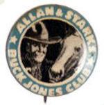 "BUCK JONES CLUB" RARE AUSTRALIAN BUTTON.