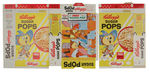 “KELLOGG’S SUGAR POPS” CEREAL BOX LOT.