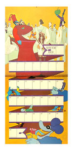 THE BEATLES "YELLOW SUBMARINE" CALENDAR.