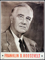 "FRANKLIN D. ROOSEVELT" CAMPAIGN POSTER.