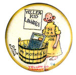 YELLOW KID RARE BUTTON #94.