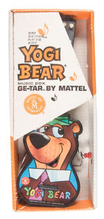 "YOGI BEAR MUSIC BOX GE-TAR BY MATTEL" OLD STORE STOCK.