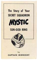 CAPTAIN MIDNIGHT "MYSTIC SUN GOD RING" PAPER.