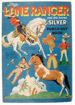 RARE 1940 WHITMAN LONE RANGER PUNCH-OUT BOOK.