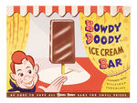 “HOWDY DOODY ICE CREAM BAR” SIGN.