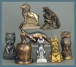 FIGURAL ANIMAL BANK LOT.