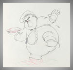 MOTHER GOOSE GOES HOLLYWOOD PENCIL DRAWINGS FEATURING LAUREL & HARDY.