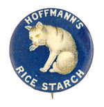 c. 1896 FELINE PROMOTES "HOFFMANN'S RICE STARCH."