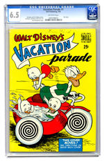 VACATION PARADE #1 JULY 1950 CGC 6.5 OFF-WHITE PAGES.