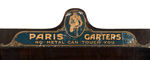 "PARIS GARTERS" WOOD STORE DISPLAY.