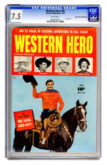 WESTERN HERO #92 JULY 1950 CGC 7.5 WHITE PAGES MILE HIGH COPY.