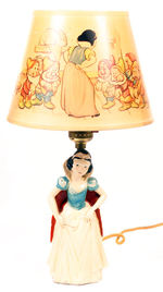 "SNOW WHITE" LAMP, COMPLETE W/SHADE.