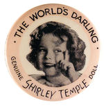 SHIRLEY TEMPLE 1930s IDEAL DOLL BUTTON.