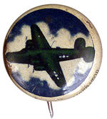 B24 LIBERATOR PHOTO STYLE KELLOGG'S PEP BUTTON.