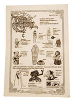 “THE DARK CRYSTAL” PROTOTYPE ACTION FIGURES ON CARDS.