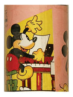 "MICKEY MOUSE" CELLULOID BABY RATTLE.