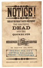 THE GRATEFUL DEAD HANDBILL.