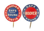 "HOOVER" & "HOOVER/CURTIS" MATCHED LITHO PAIR.