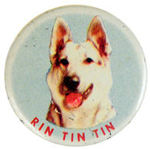 "RIN TIN TIN" 1956 CONTESTANTS BUTTON.