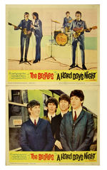 THE BEATLES "A HARD DAY'S NIGHT" LOBBY CARD PAIR.