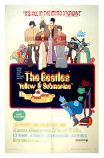 "THE BEATLES YELLOW SUBMARINE" ONE-SHEET MOVIE POSTER.