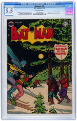 "BATMAN" #78 AUGUST-SEPTEMBER 1953 CGC 5.5 FINE-.