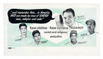 BASEBALL EQUALITY 1940s BLOTTER W/JACKIE ROBINSON & JOE DIMAGGIO.