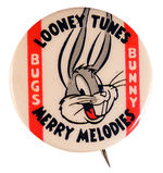 CLASSIC BUGS BUNNY CARTOON BUTTON.