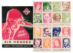 CAPTAIN MIDNIGHT "AIR HEROES STAMP ALBUM" W/STAMPS.