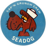 "CAP'N CRUNCH CREW" BUTTON SET.