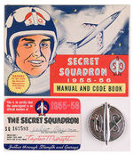 CAPTAIN MIDNIGHT "SECRET SQUADRON 1955-56" COMPLETE KIT W/BADGE/DECODER.