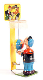 "POPEYE THE BASKETBALL PLAYER" BOXED MECHANICAL TOY BY LINE MAR.