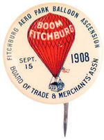 "BALLOON ASCENSION 1908."