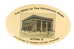 "THE HOME OF THE POTTSTOWN NEWS" POCKET MIRROR.