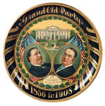 TAFT/SHERMAN "GRAND OLD PARTY" COLORFUL 1908 CAMPAIGN TIP TRAY.