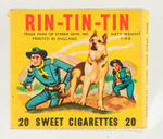 RIN-TIN-TIN 20 SWEET CIGARETTES" 1950S CANDY BOX