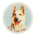 "RIN TIN TIN" NABISCO CONTEST PREMIUM BUTTON FROM HAKE COLLECTION & CPB.