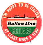 "ITALIAN LINE CRUISES."